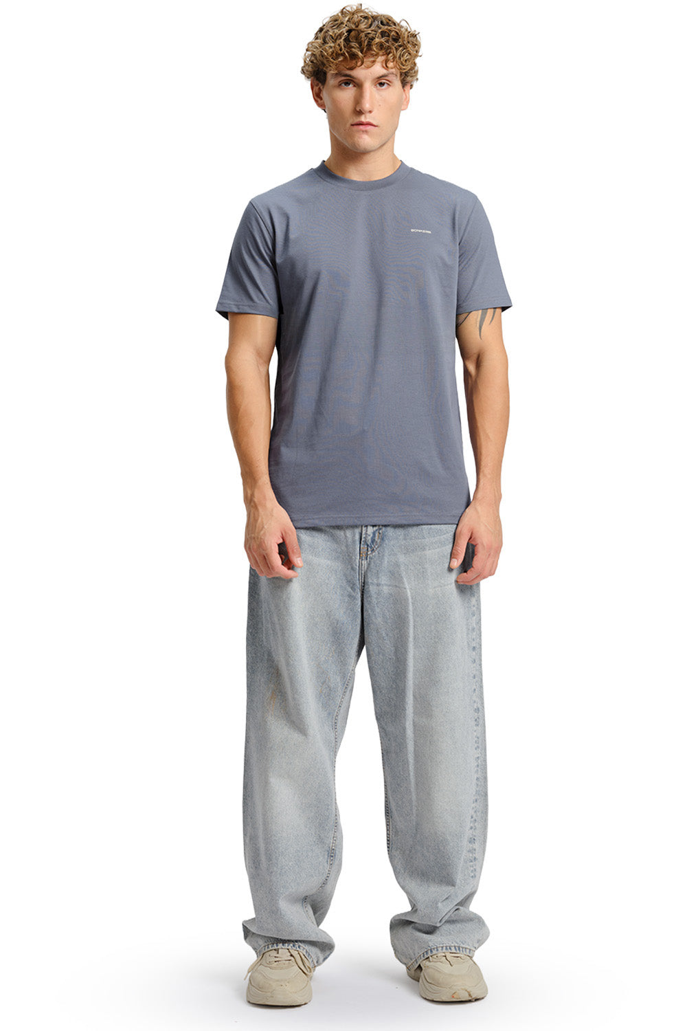 Glacier Grey Supima Regular Fit T-shirt  - BonkersCorner