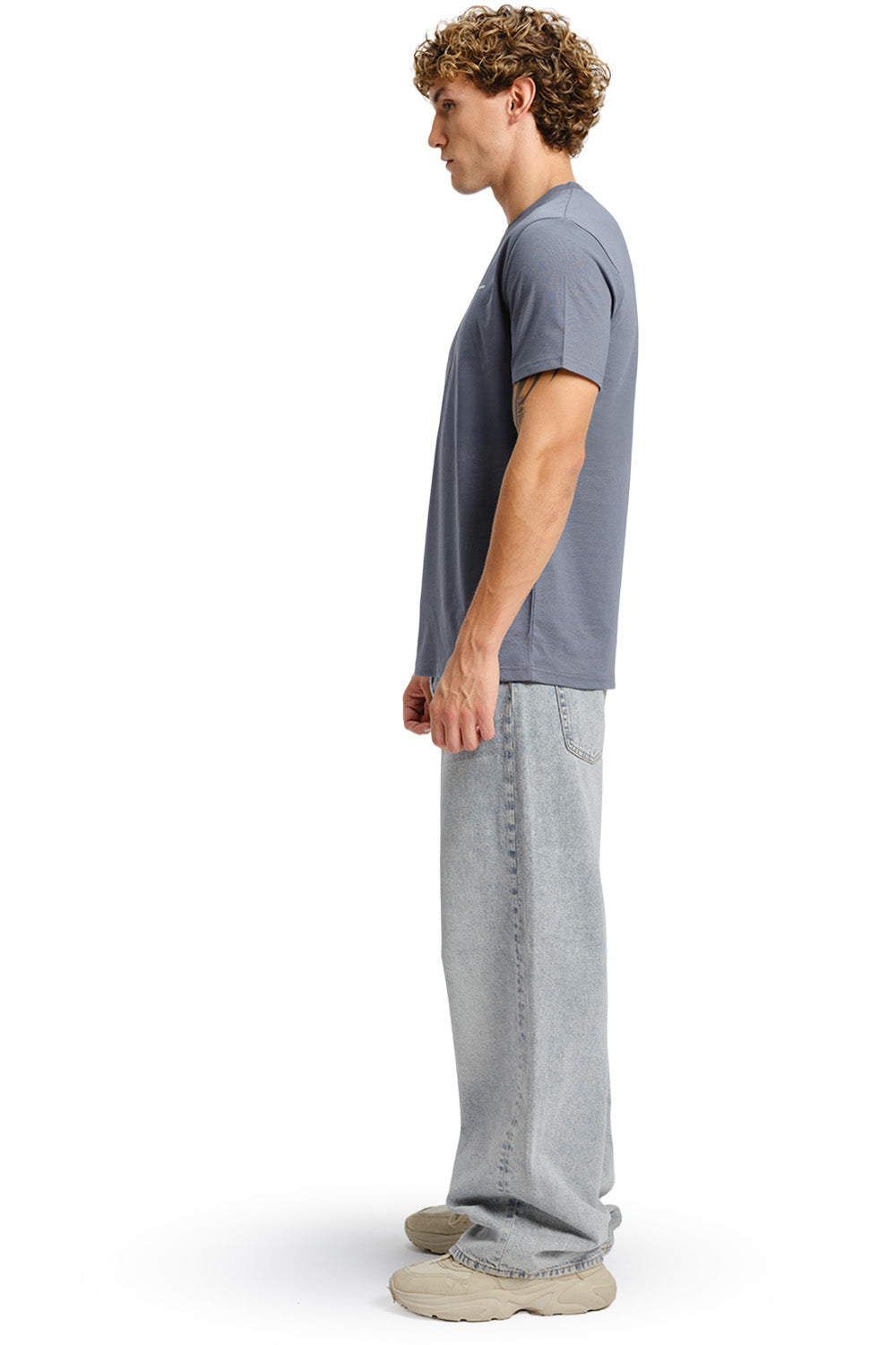 Glacier Grey Supima Regular Fit T-shirt  - BonkersCorner