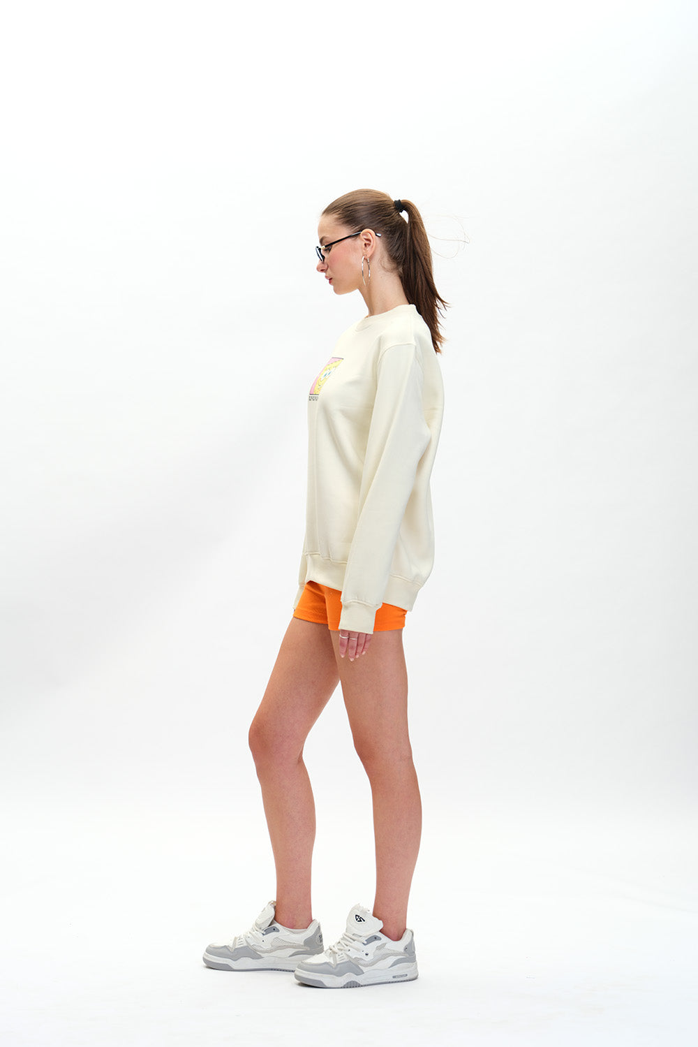 Off White SpongeBob Sweatshirt - BonkersCorner