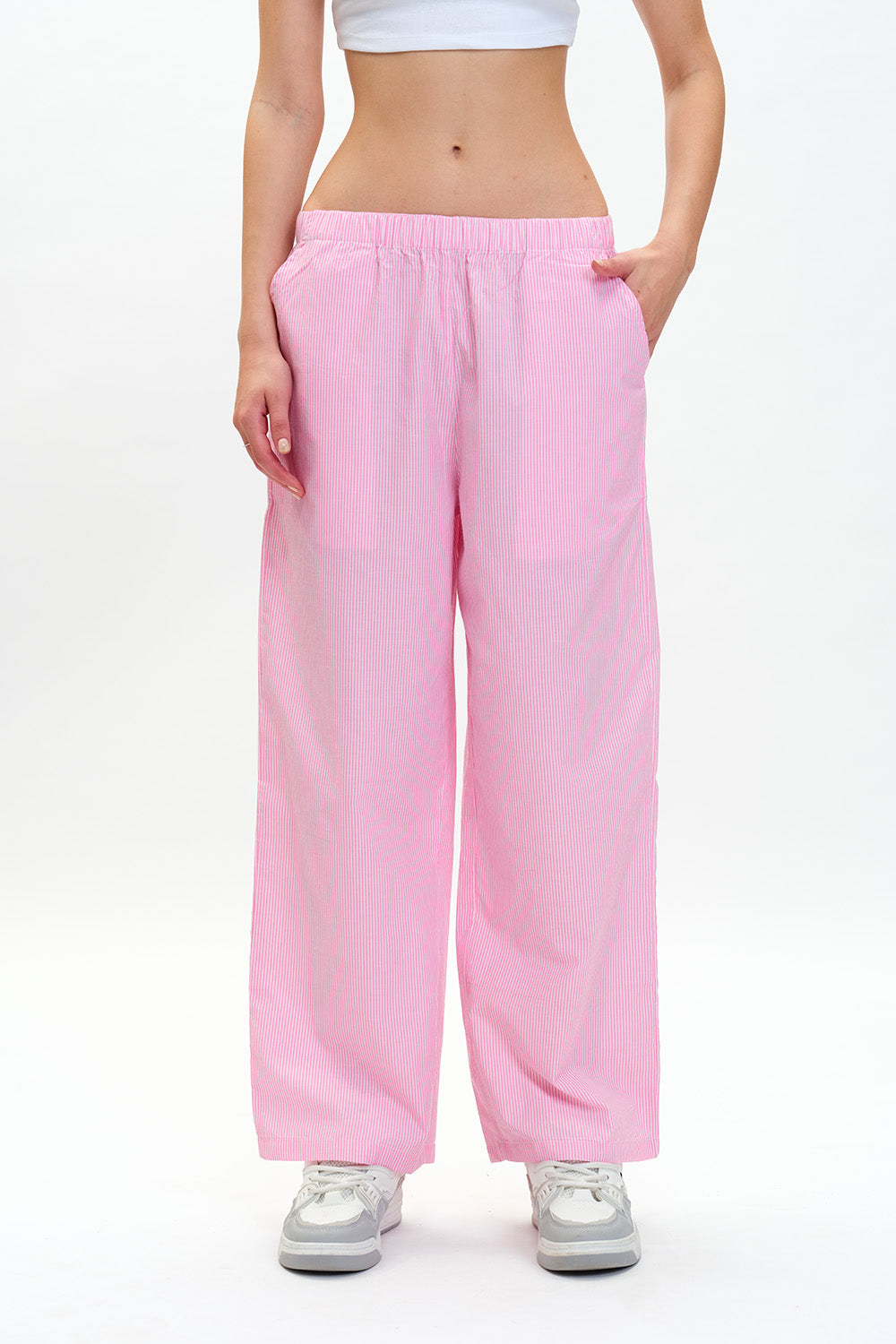 Pink High-Rise Pants - BonkersCorner