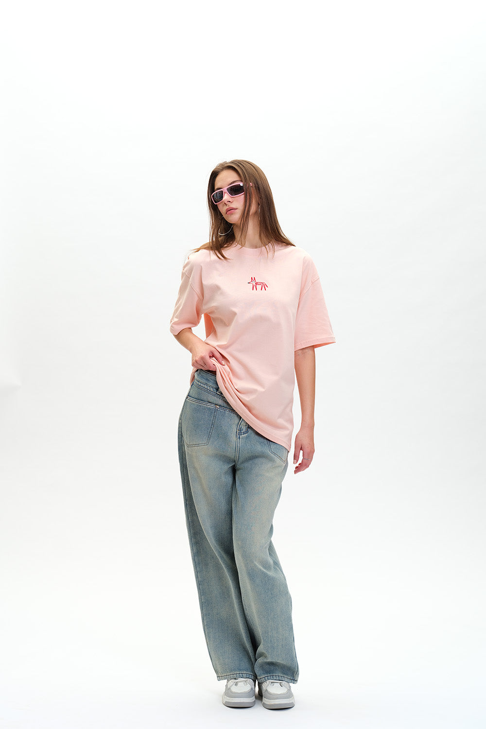 Wild-In Embroidered Premium Oversized T-shirt - BonkersCorner