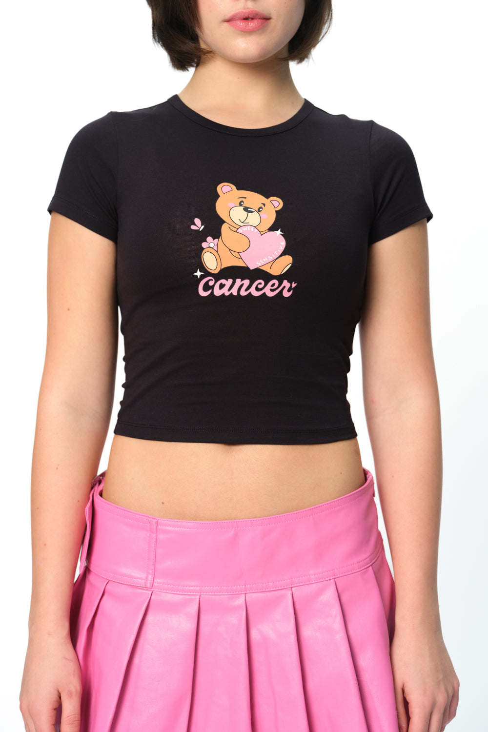 Cancer Cosmic Long Length Baby Tee - BonkersCorner