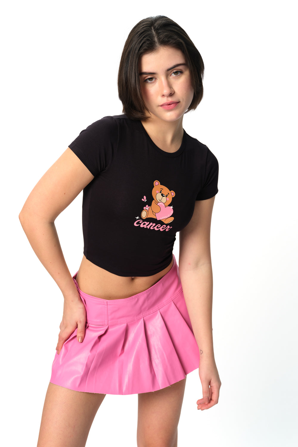 Cancer Cosmic Long Length Baby Tee - BonkersCorner