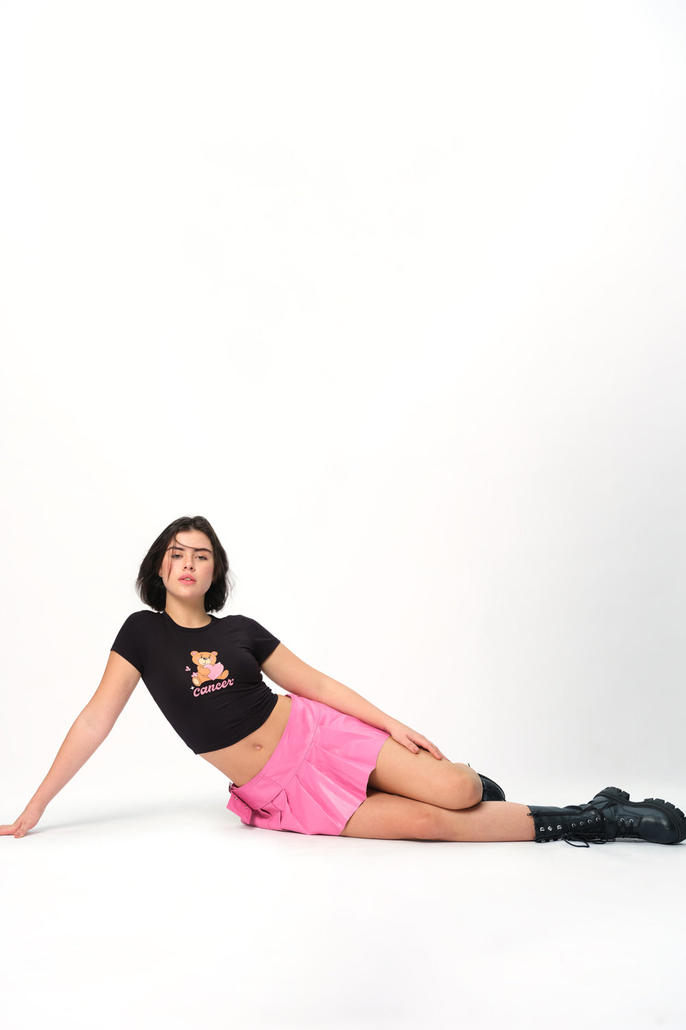 Cancer Cosmic Long Length Baby Tee - BonkersCorner