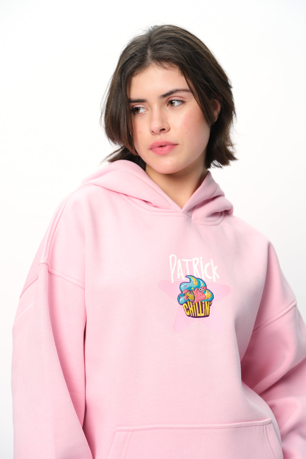 Patrick Cupcake Pink Hoodie - BonkersCorner