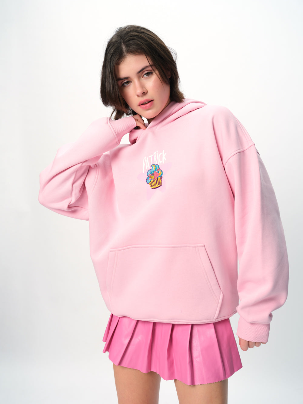 Patrick Cupcake Pink Hoodie - BonkersCorner