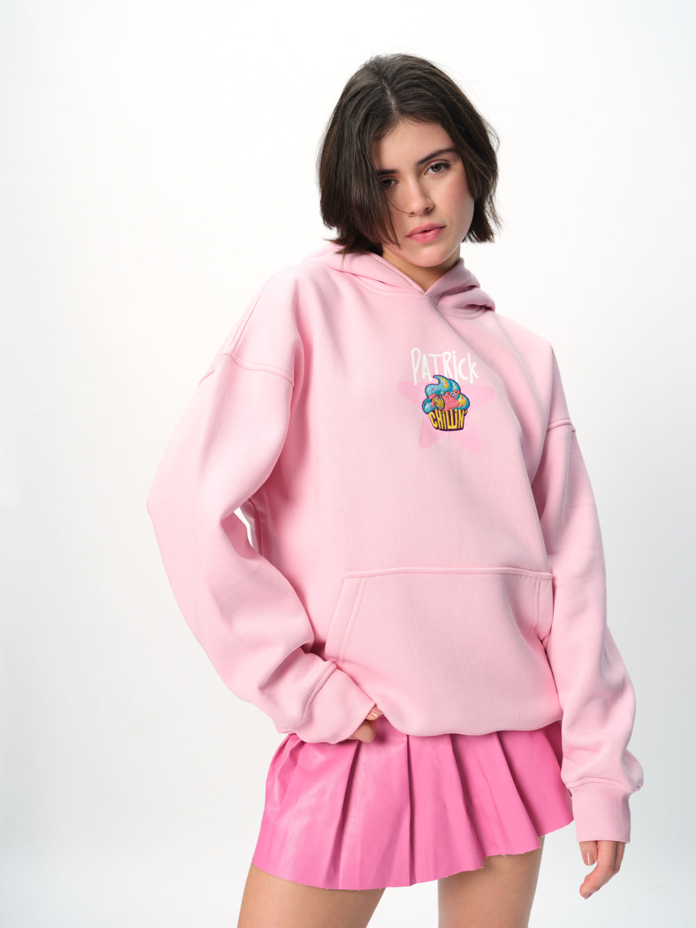 Patrick Cupcake Pink Hoodie - BonkersCorner