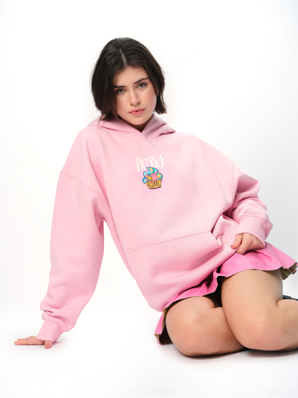Patrick Cupcake Pink Hoodie - BonkersCorner