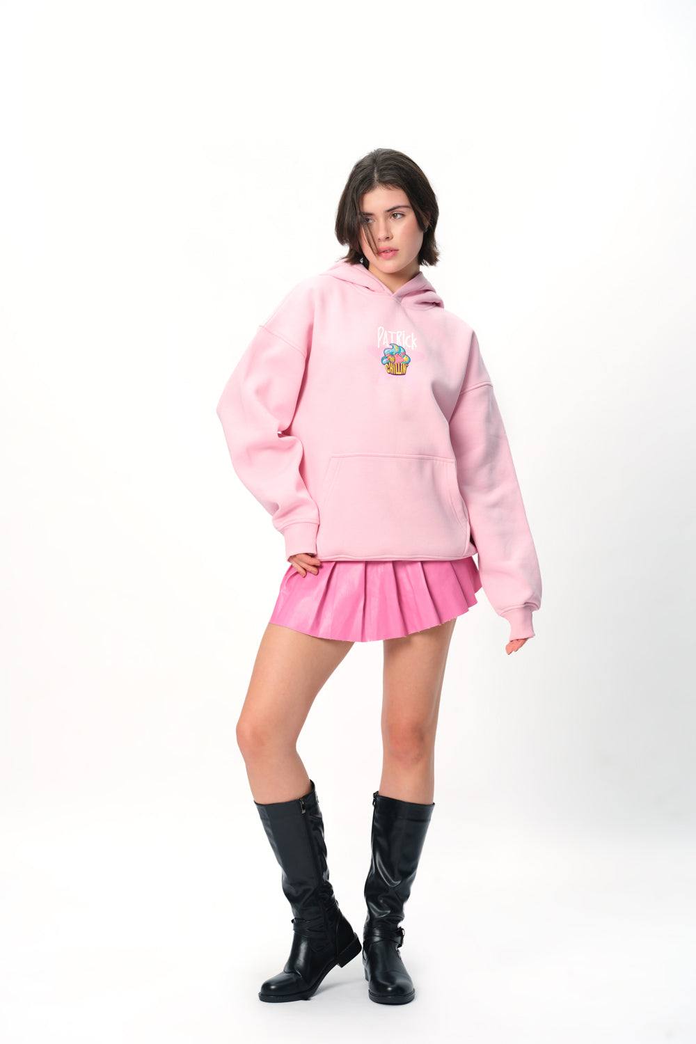Patrick Cupcake Pink Hoodie - BonkersCorner