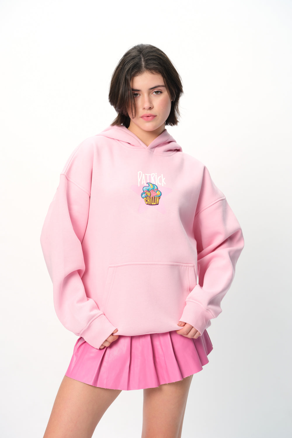 Patrick Cupcake Pink Hoodie - BonkersCorner
