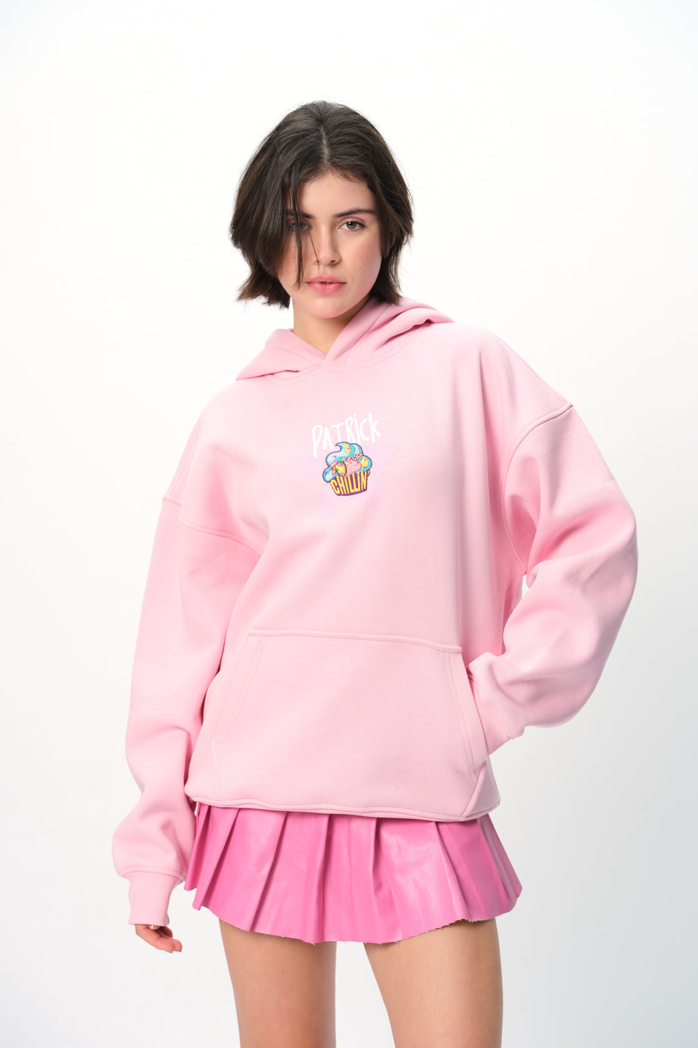 Patrick Cupcake Pink Hoodie - BonkersCorner