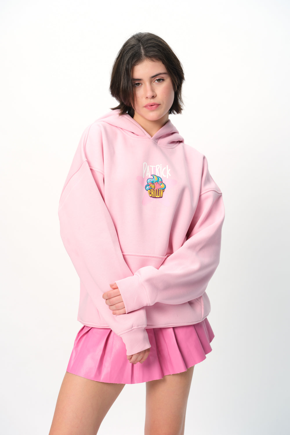 Patrick Cupcake Pink Hoodie - BonkersCorner