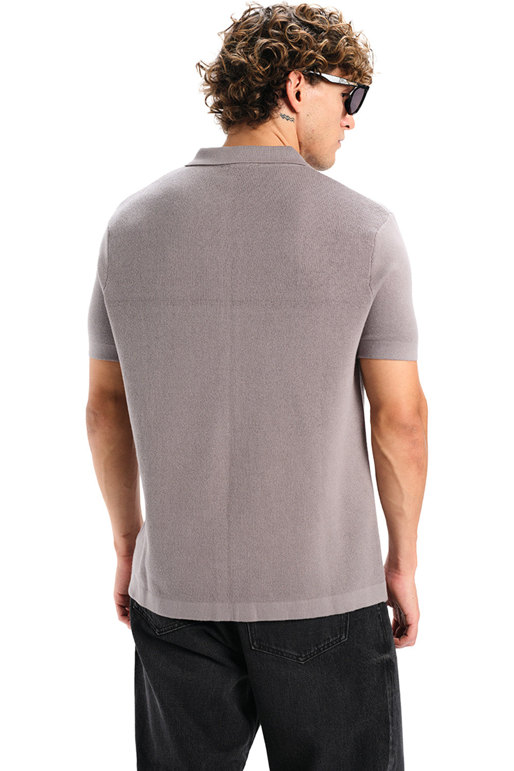 Grey Muse Casual Half Sleeve Shirt - BonkersCorner