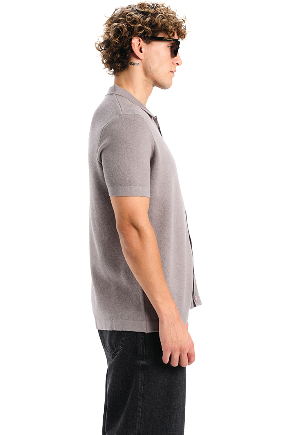 Grey Muse Casual Half Sleeve Shirt - BonkersCorner