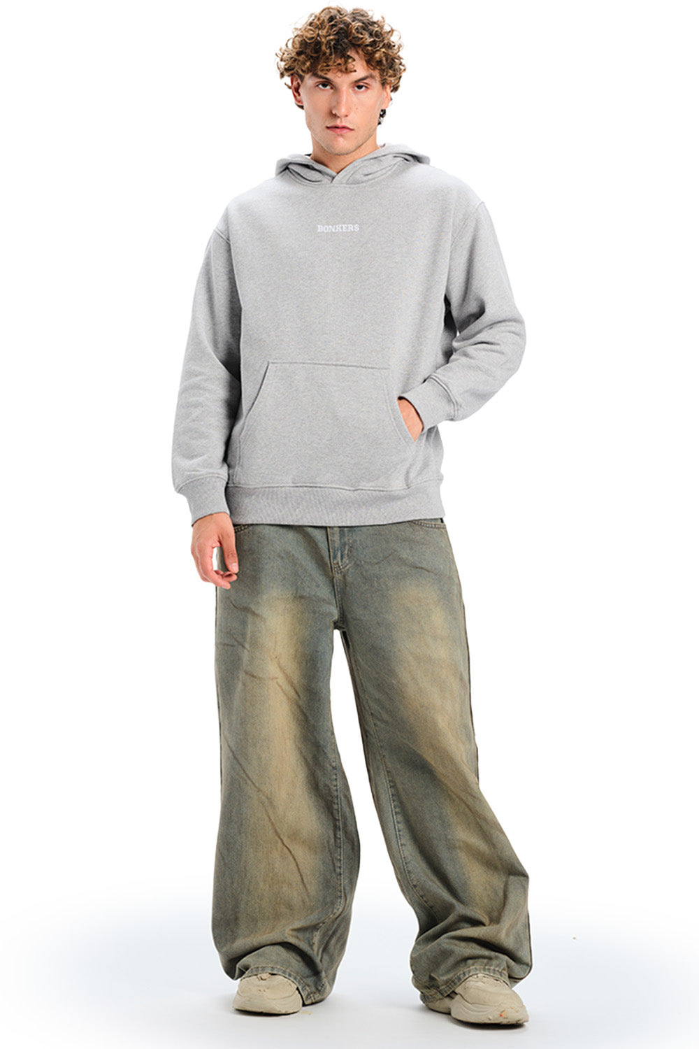 Signature Grey Melange Hoodie - BonkersCorner