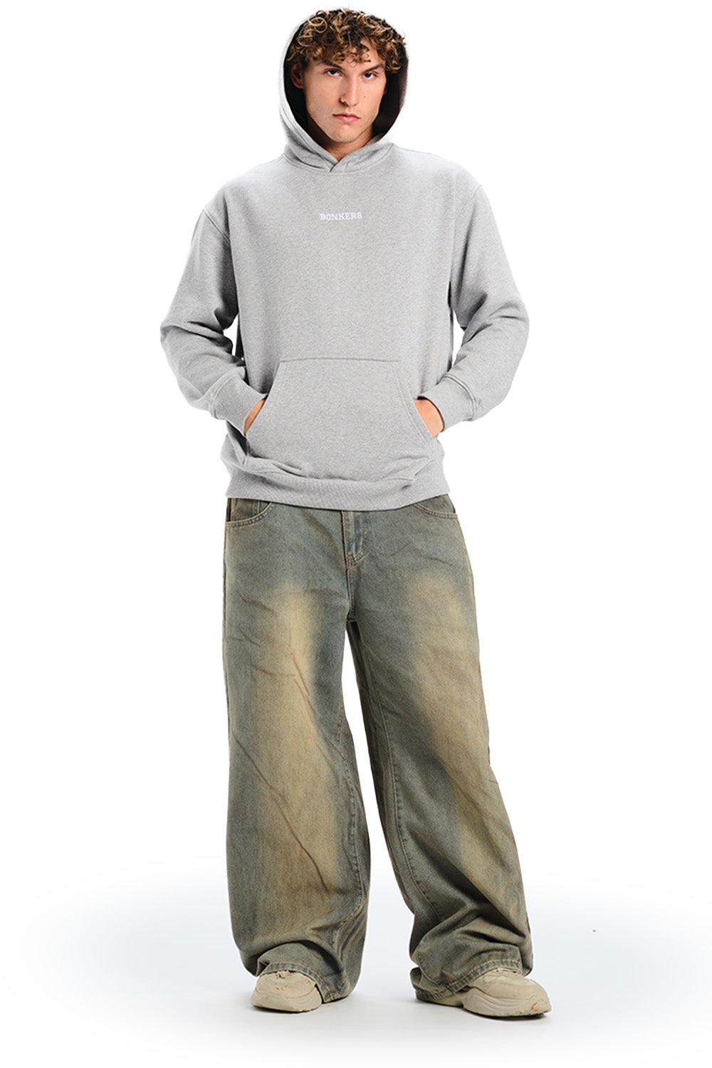 Signature Grey Melange Hoodie - BonkersCorner