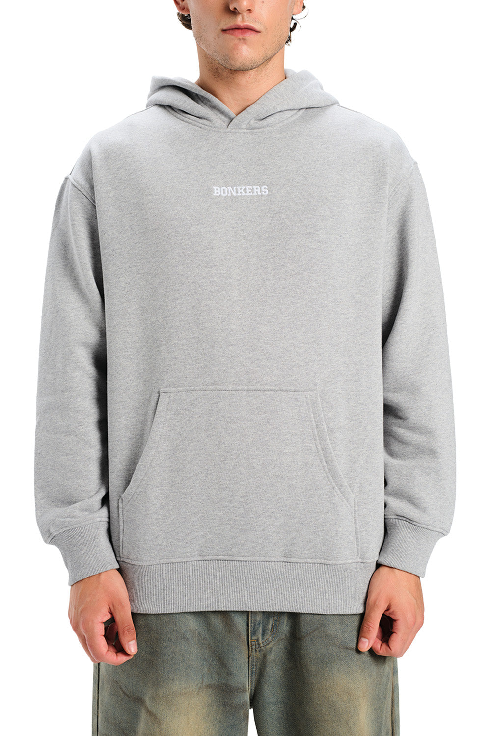 Signature Grey Melange Hoodie - BonkersCorner