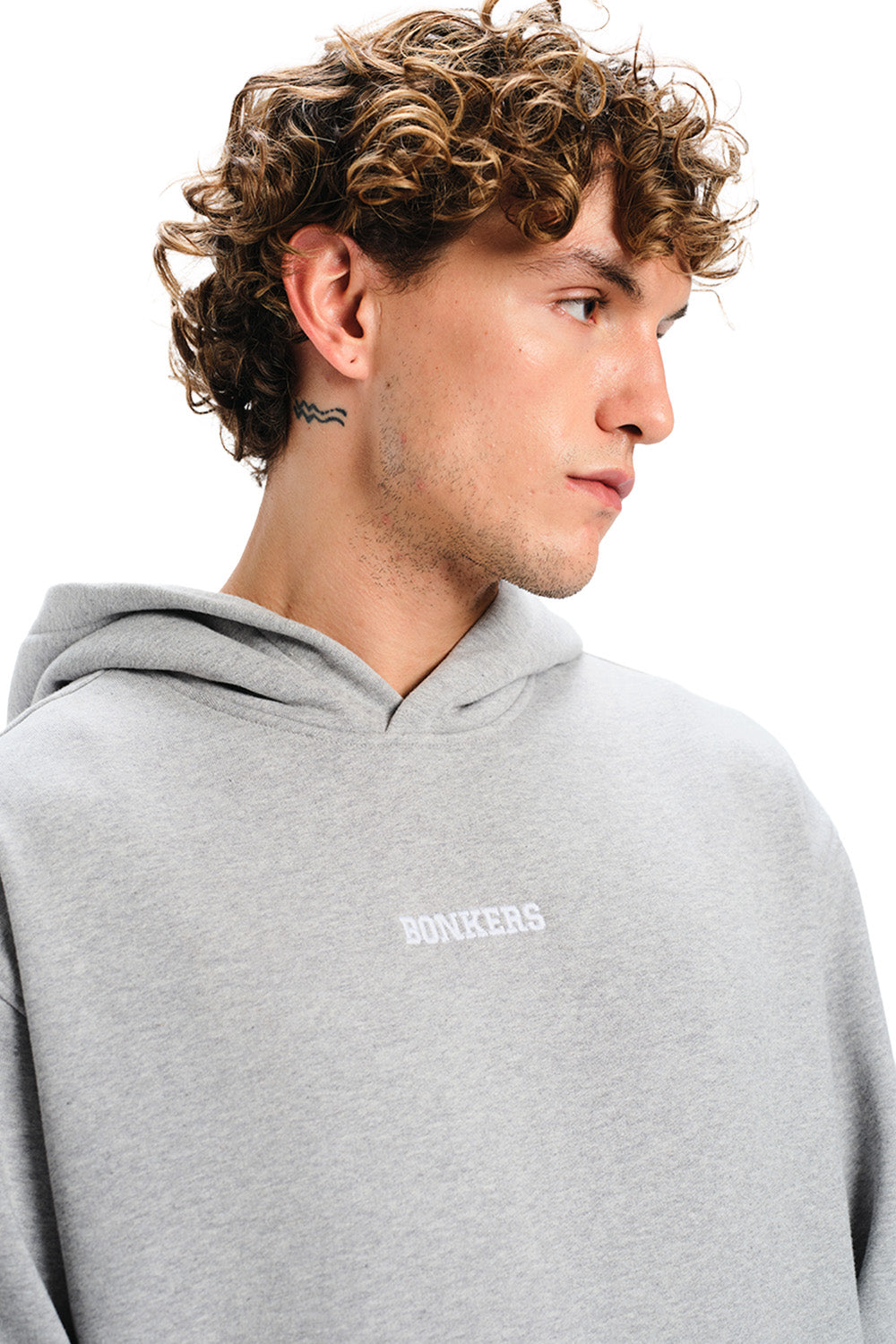 Signature Grey Melange Hoodie - BonkersCorner
