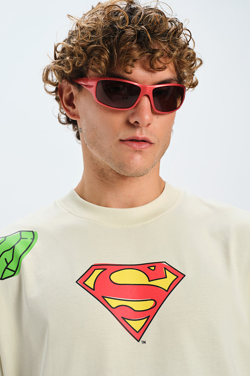 Superman Retro Comic Oversized T-shirt - BonkersCorner