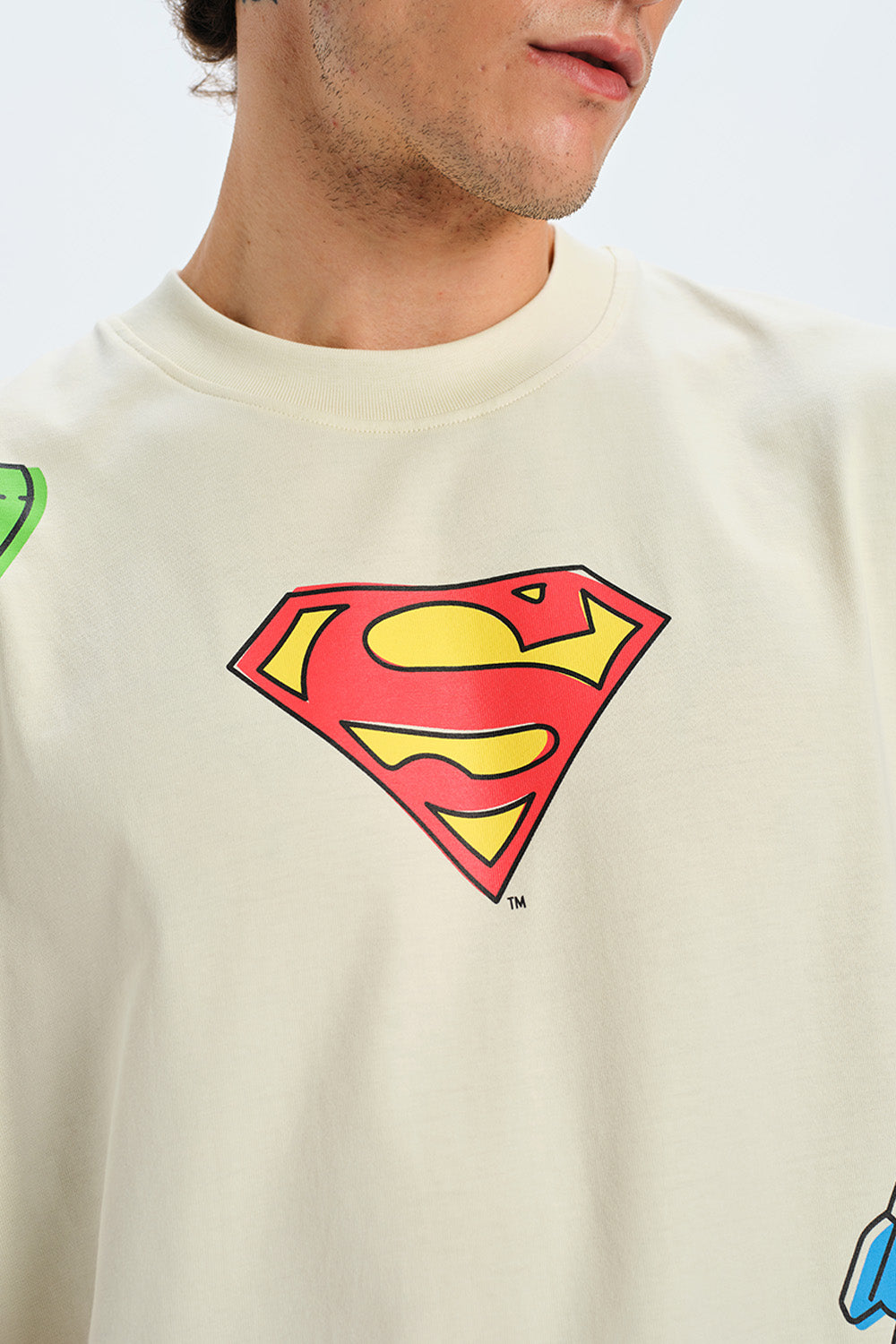 Superman Retro Comic Oversized T-shirt - BonkersCorner