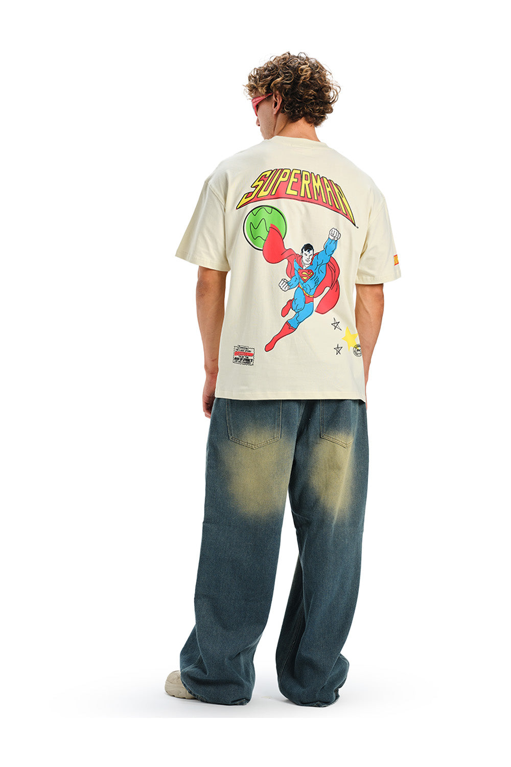 Superman Retro Comic Oversized T-shirt - BonkersCorner