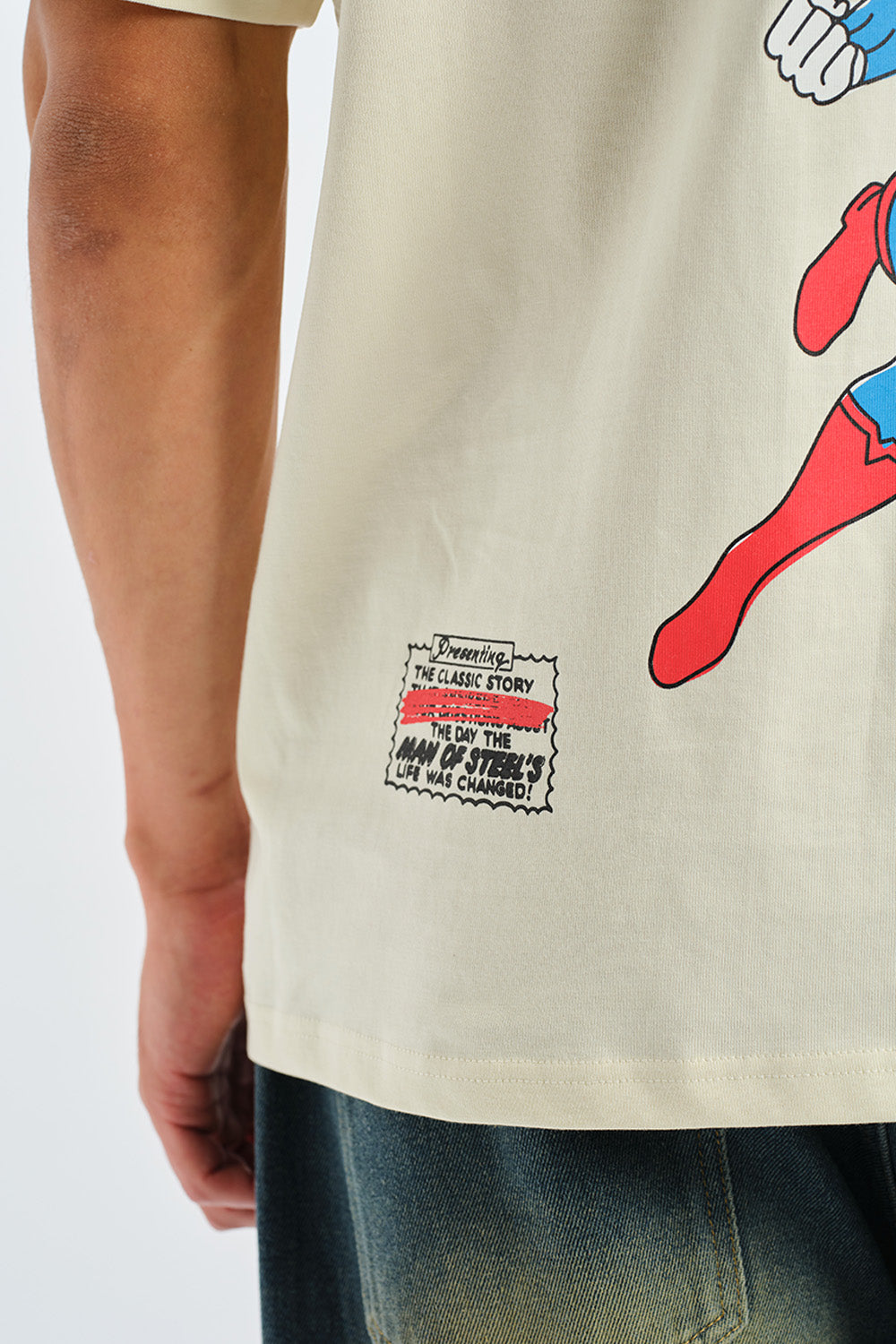 Superman Retro Comic Oversized T-shirt - BonkersCorner