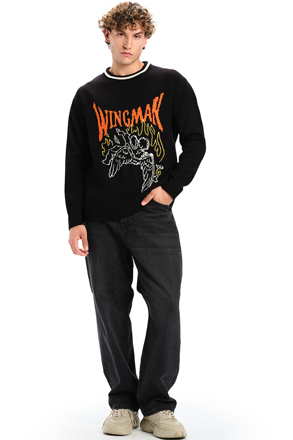 Wingman Knit Sweatshirt - BonkersCorner