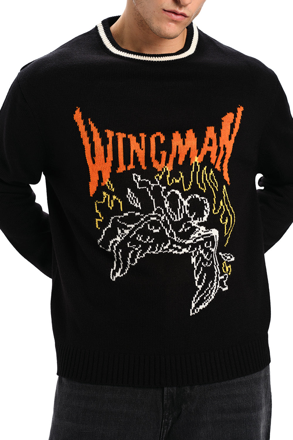 Wingman Knit Sweatshirt - BonkersCorner