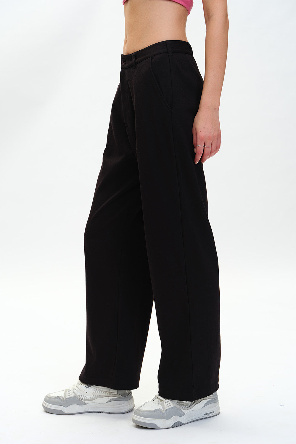 Black Loose Fit Trousers