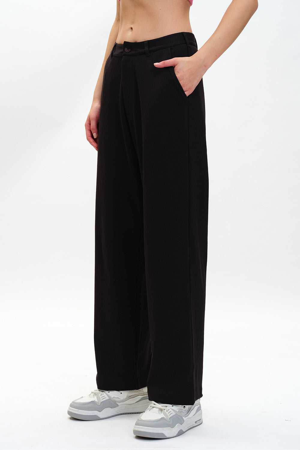 Black Loose Fit Trousers