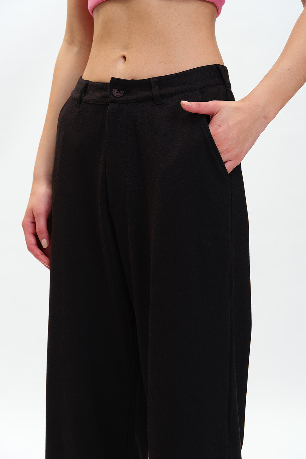 Black Loose Fit Trousers