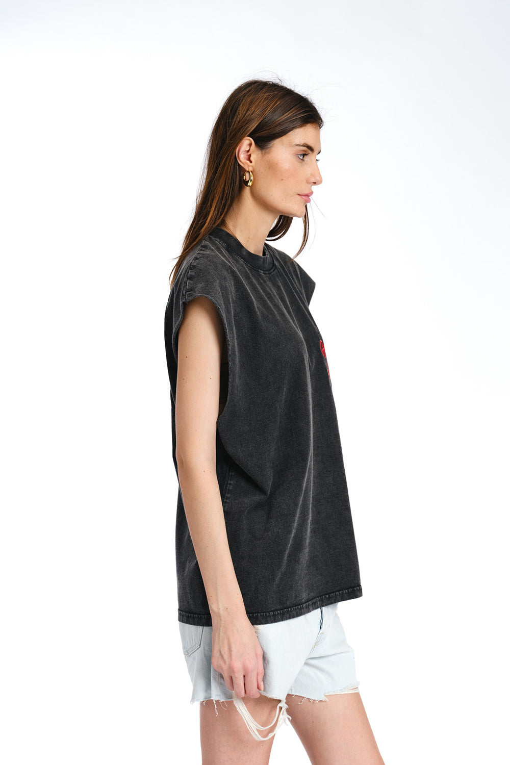 Black Guns N Roses Oversized Tank - BonkersCorner