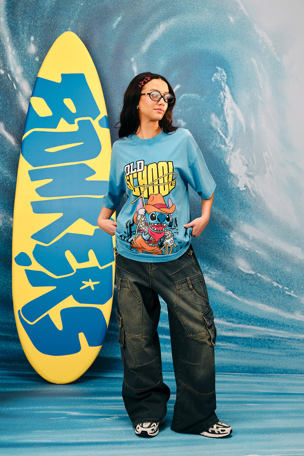 Old School Stitch Oversized T-Shirt - BonkersCorner