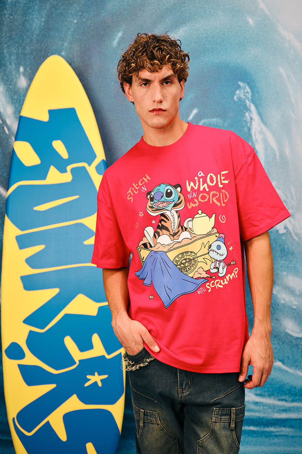 Stitch's Whole New World Oversized T-shirt - BonkersCorner