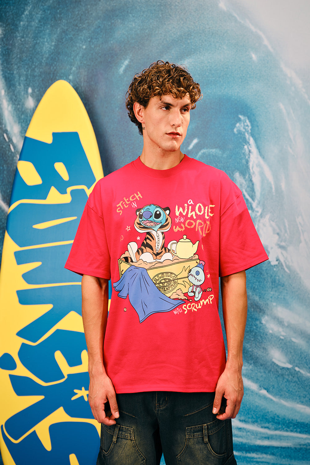 Stitch's Whole New World Oversized T-shirt - BonkersCorner