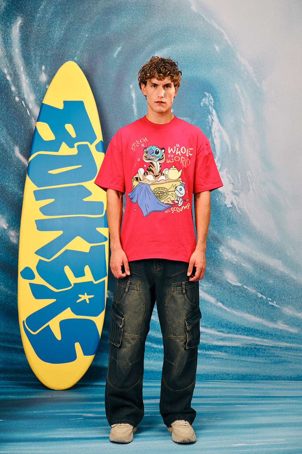 Stitch's Whole New World Oversized T-shirt - BonkersCorner