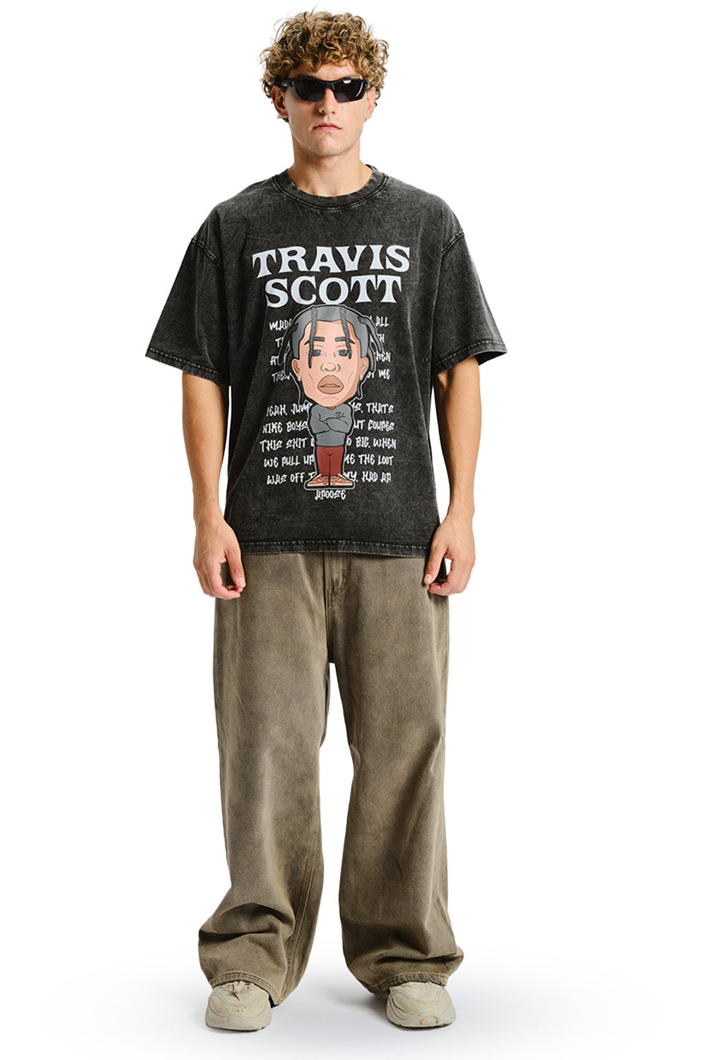 Travis Scott Faded Oversized T-shirt - BonkersCorner
