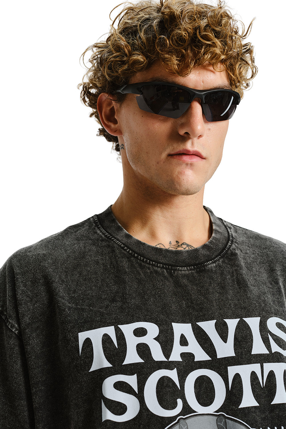 Travis Scott Faded Oversized T-shirt - BonkersCorner