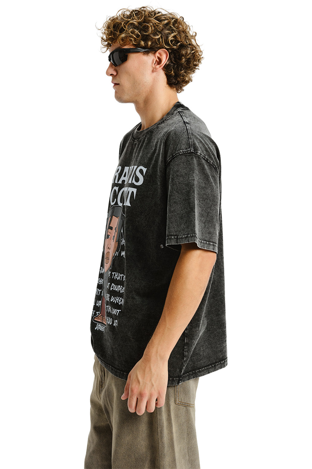 Travis Scott Faded Oversized T-shirt - BonkersCorner