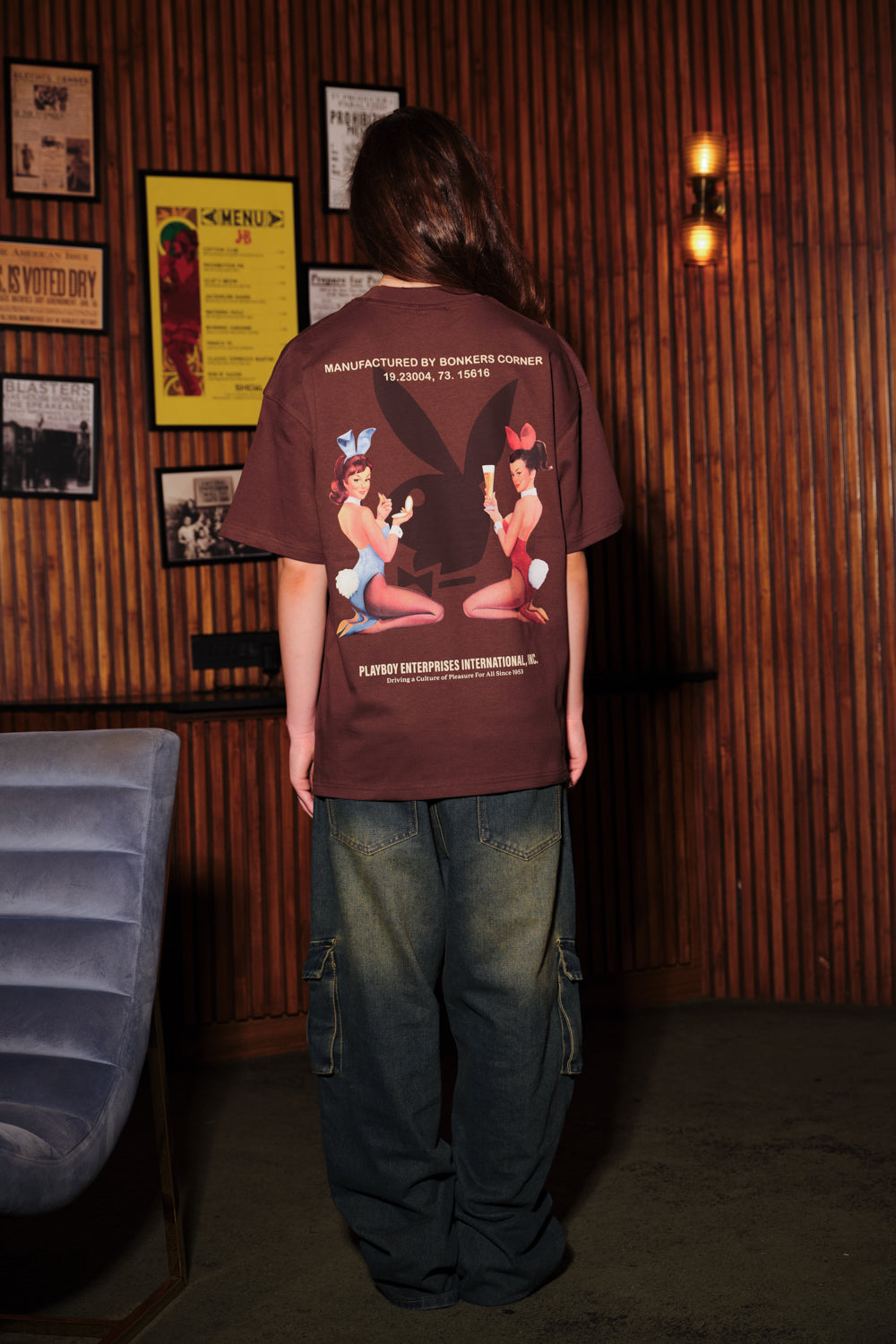 Playboy Enterprises Oversized T-shirt - BonkersCorner