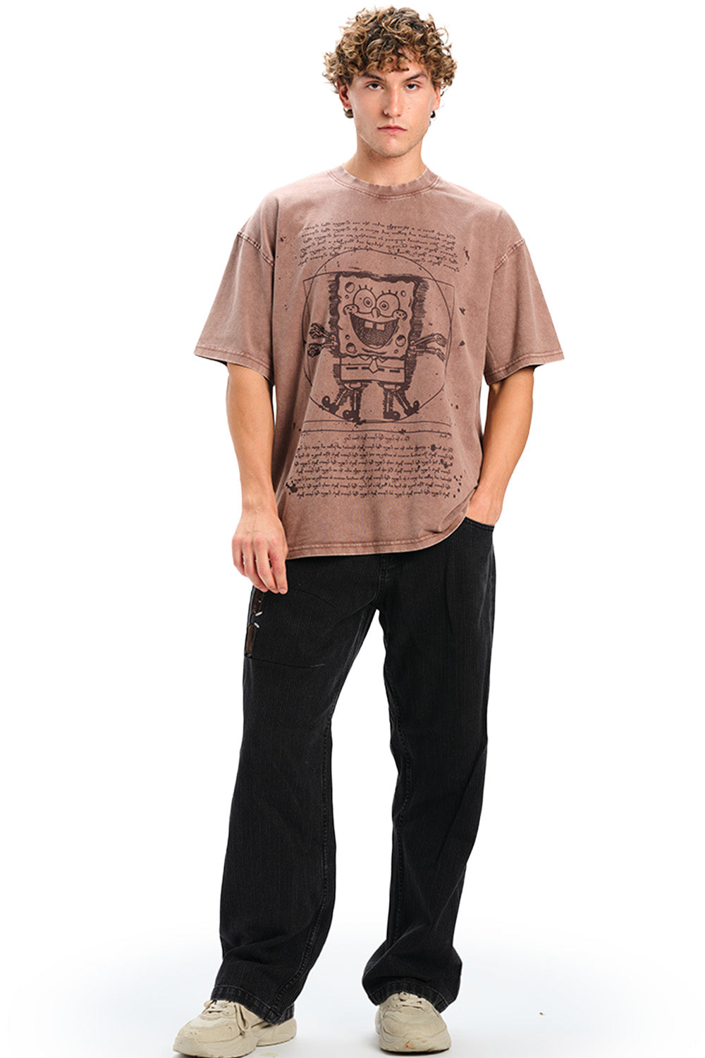 Dusty Brown SpongeBob T-shirt - BonkersCorner