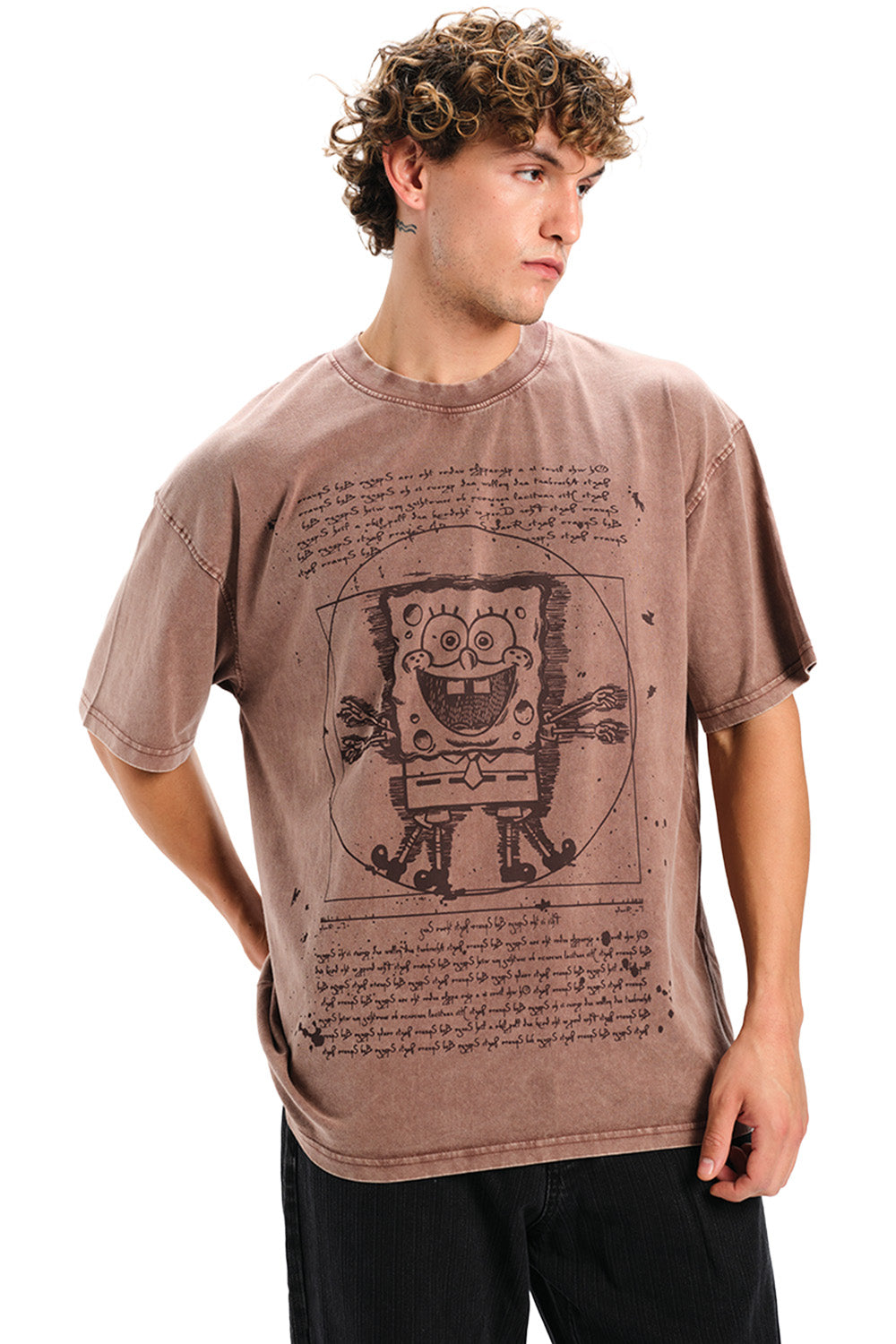 Dusty Brown SpongeBob T-shirt - BonkersCorner