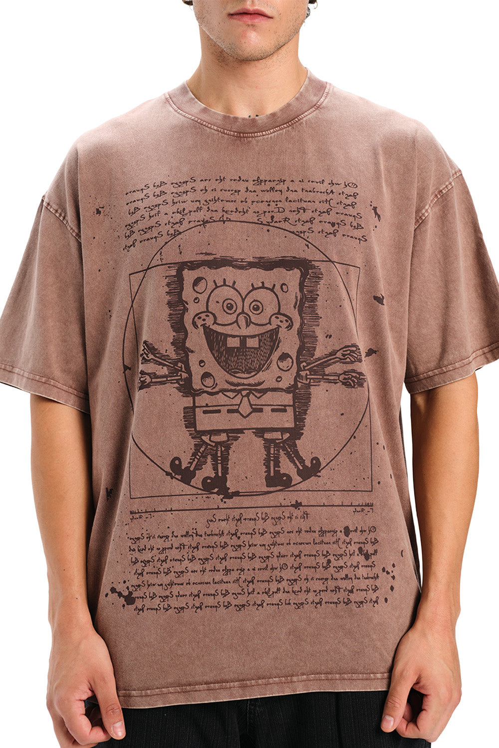 Dusty Brown SpongeBob T-shirt - BonkersCorner
