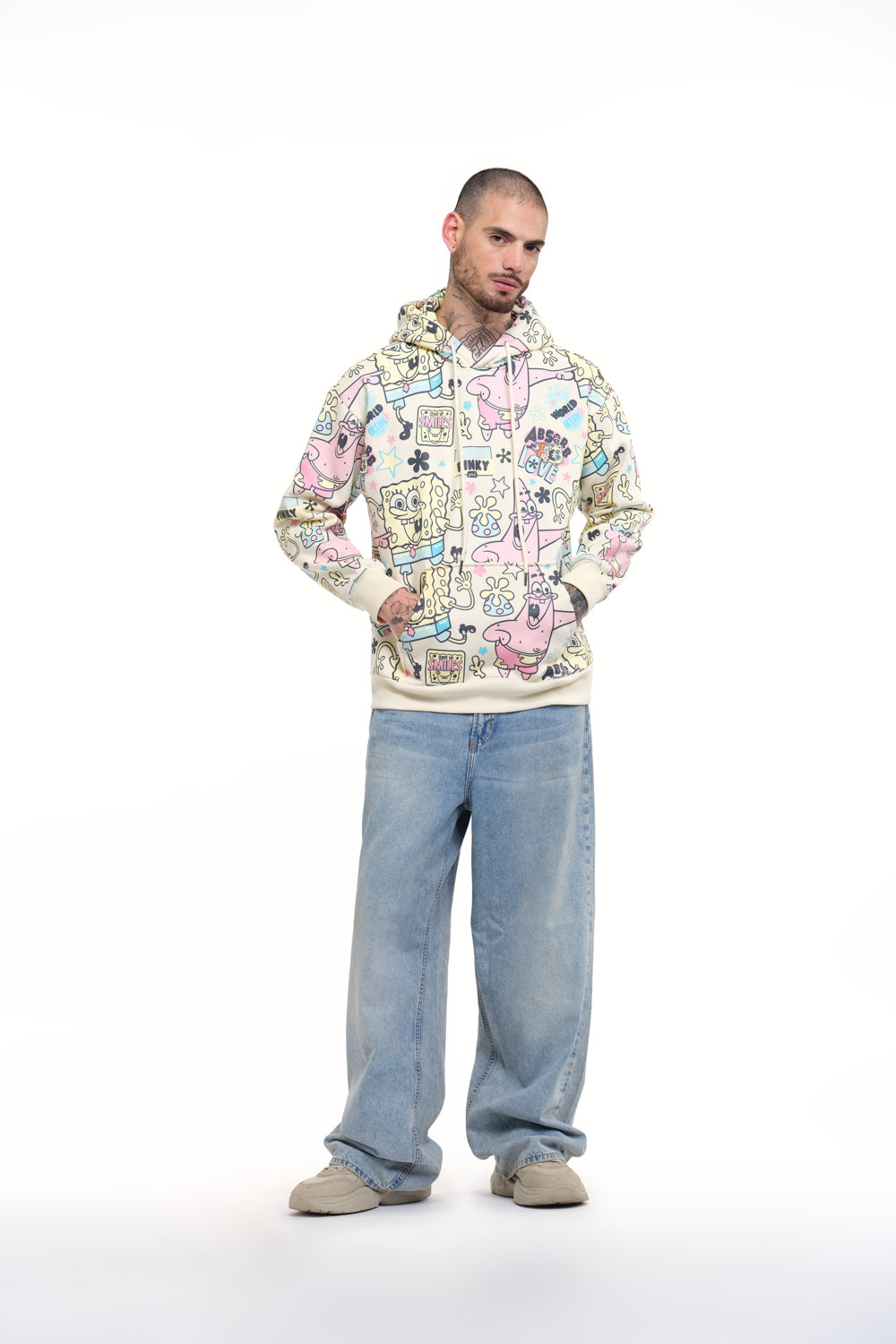 SpongeBob All Over Hoodie - BonkersCorner