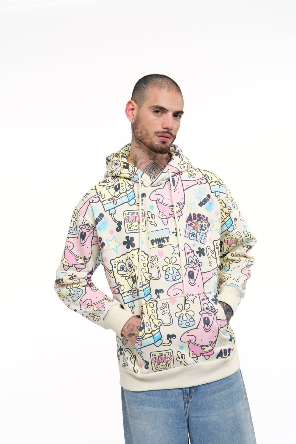 SpongeBob All Over Hoodie - BonkersCorner