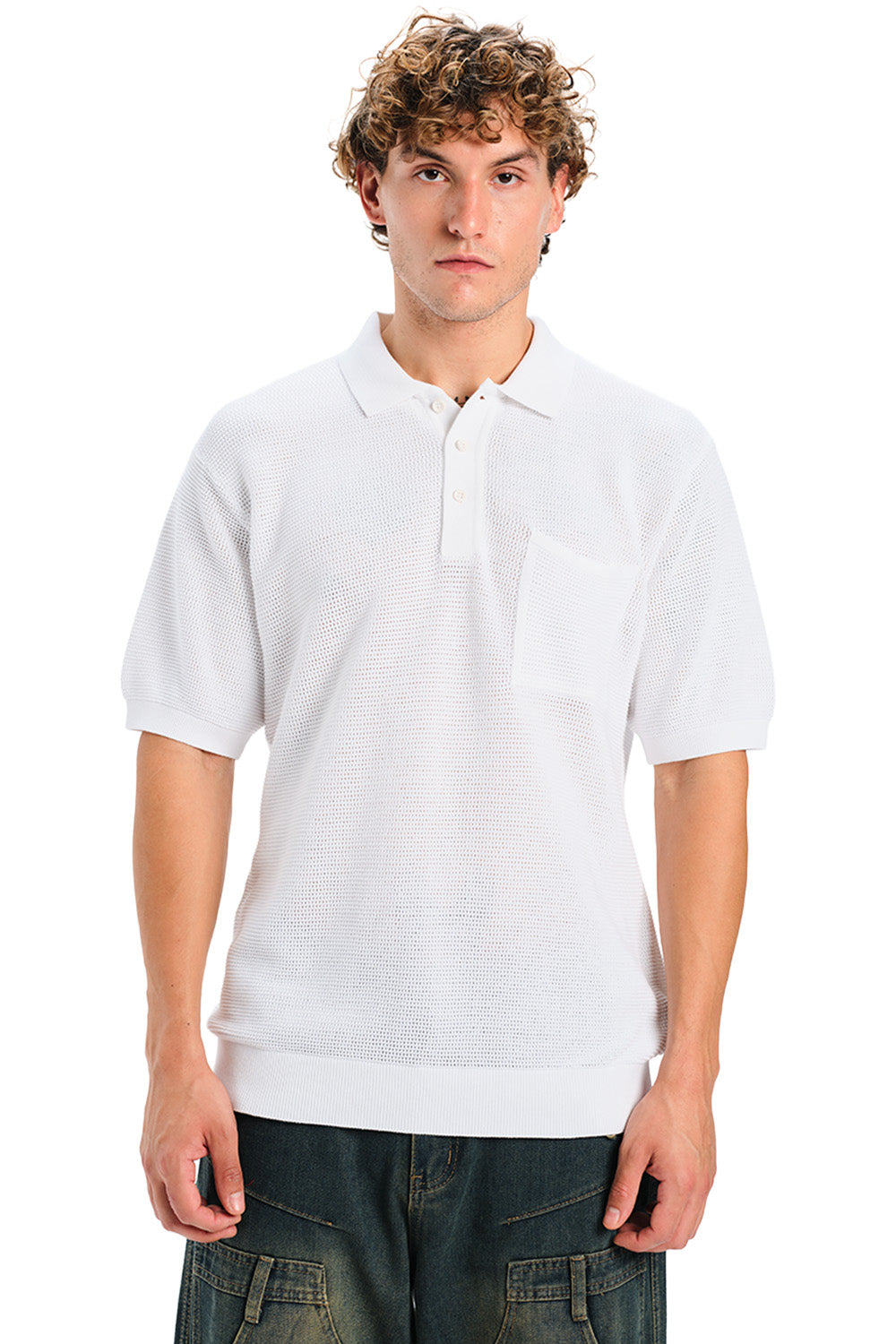 Ace Faded Premium Knit Polo - BonkersCorner