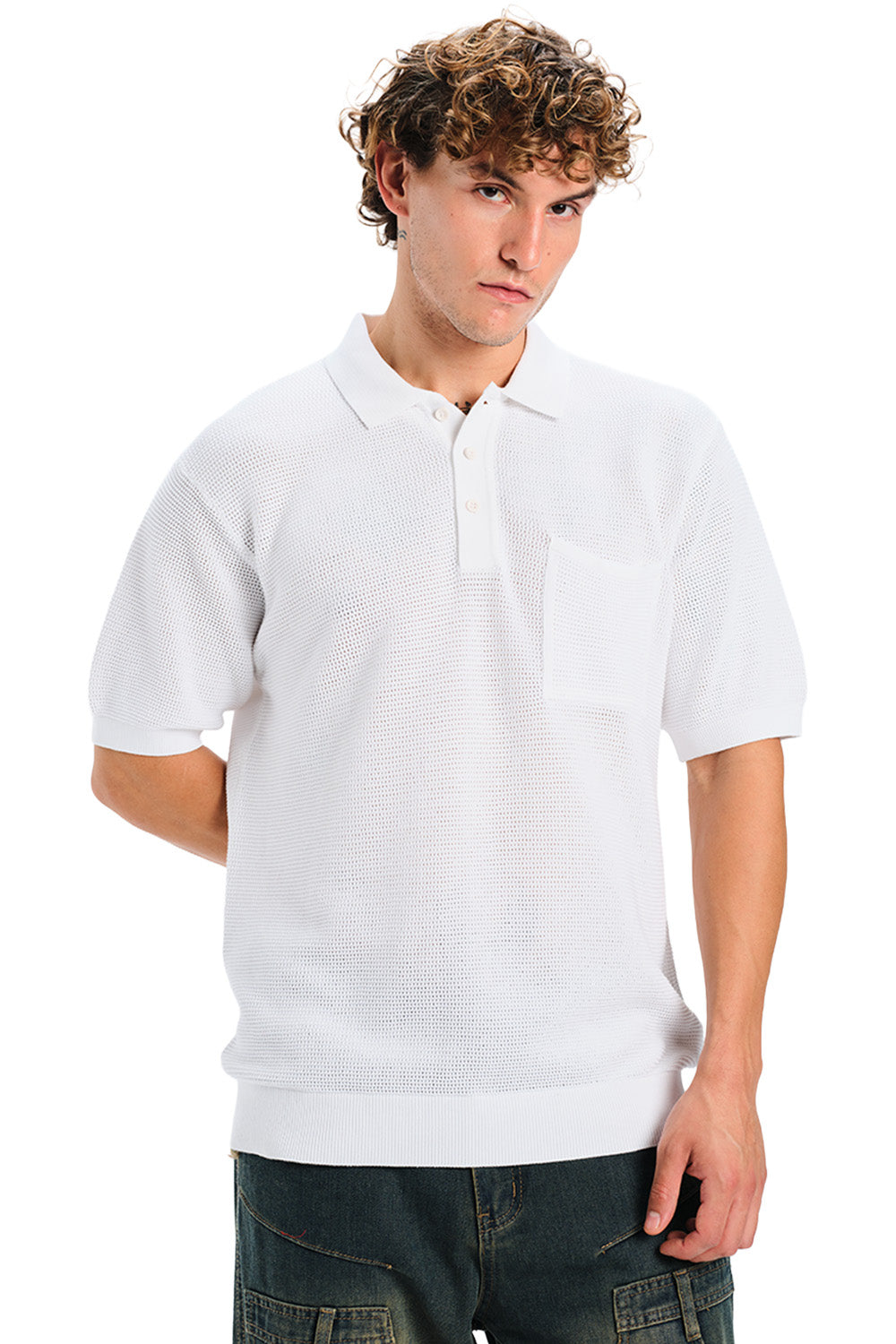 Ace Faded Premium Knit Polo - BonkersCorner