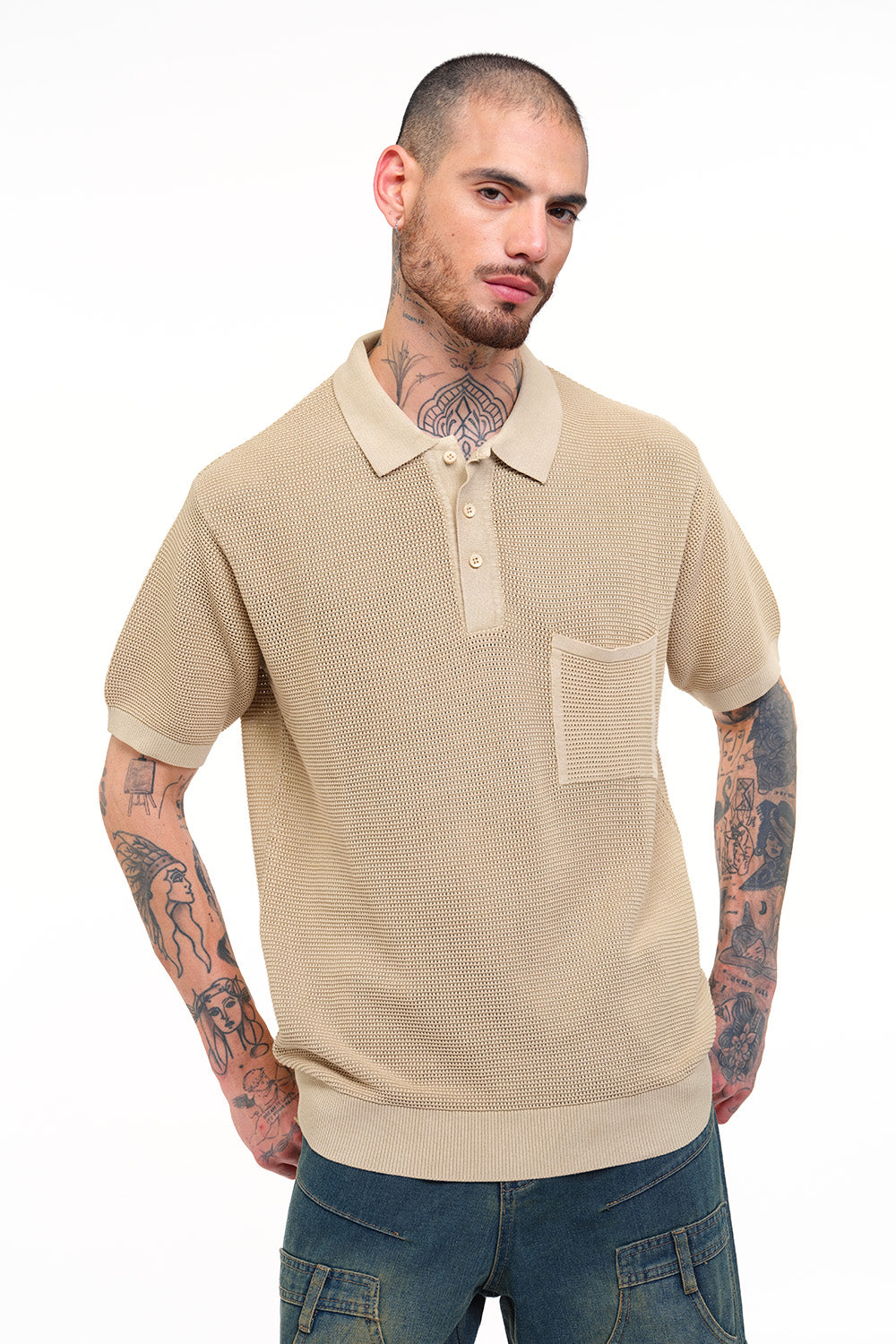 Desert Storm Knit Premium Polo - BonkersCorner