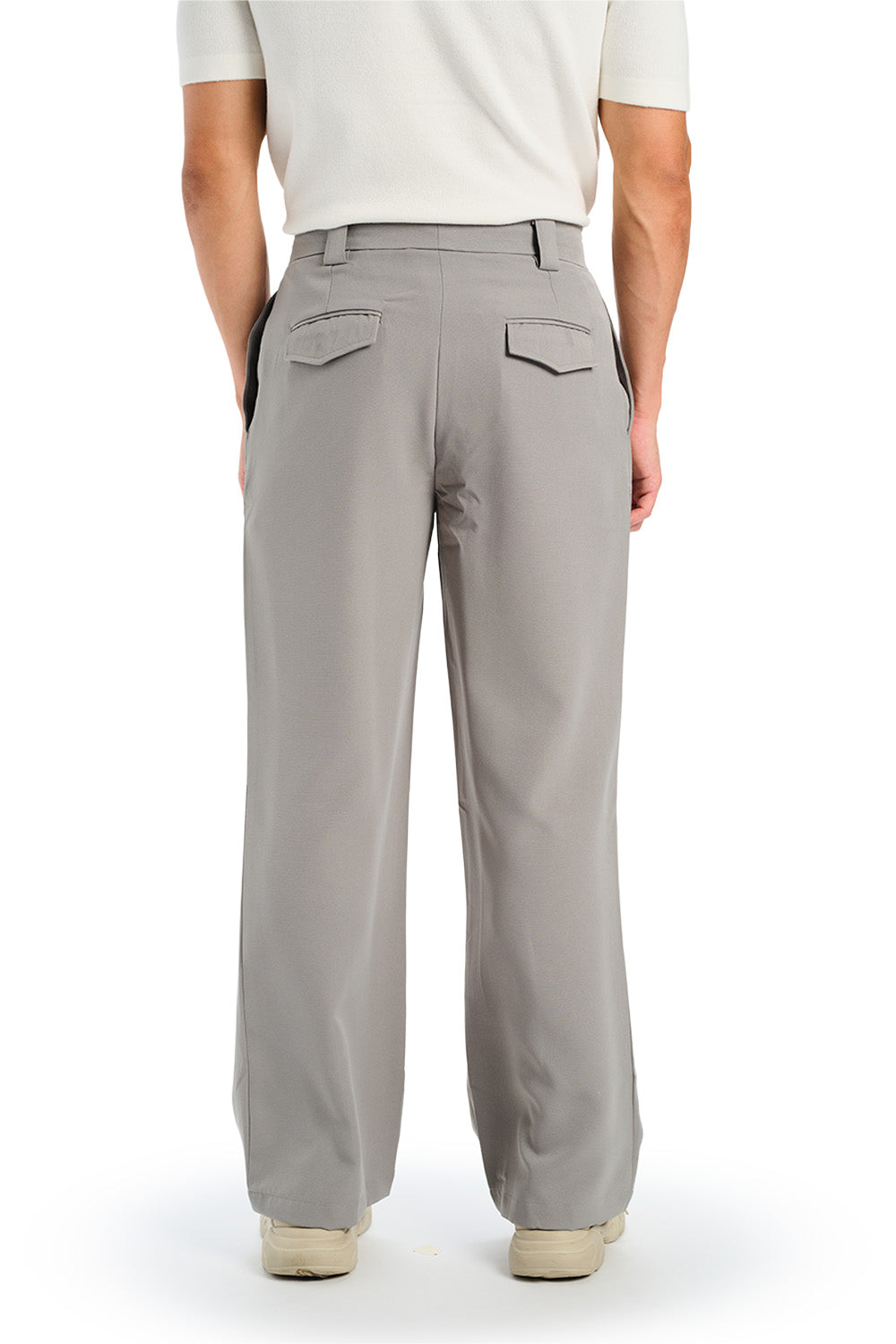 Grey Loose Fit Tailored Trouser - BonkersCorner
