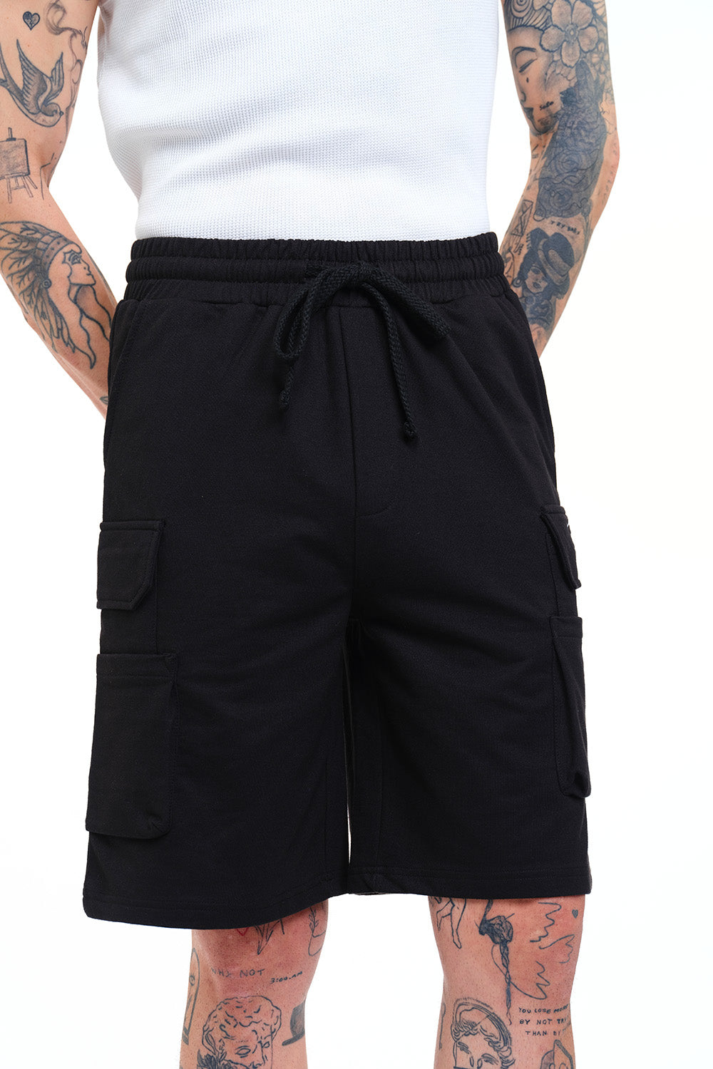 Signature 4 Pocket Black Utility Shorts - BonkersCorner